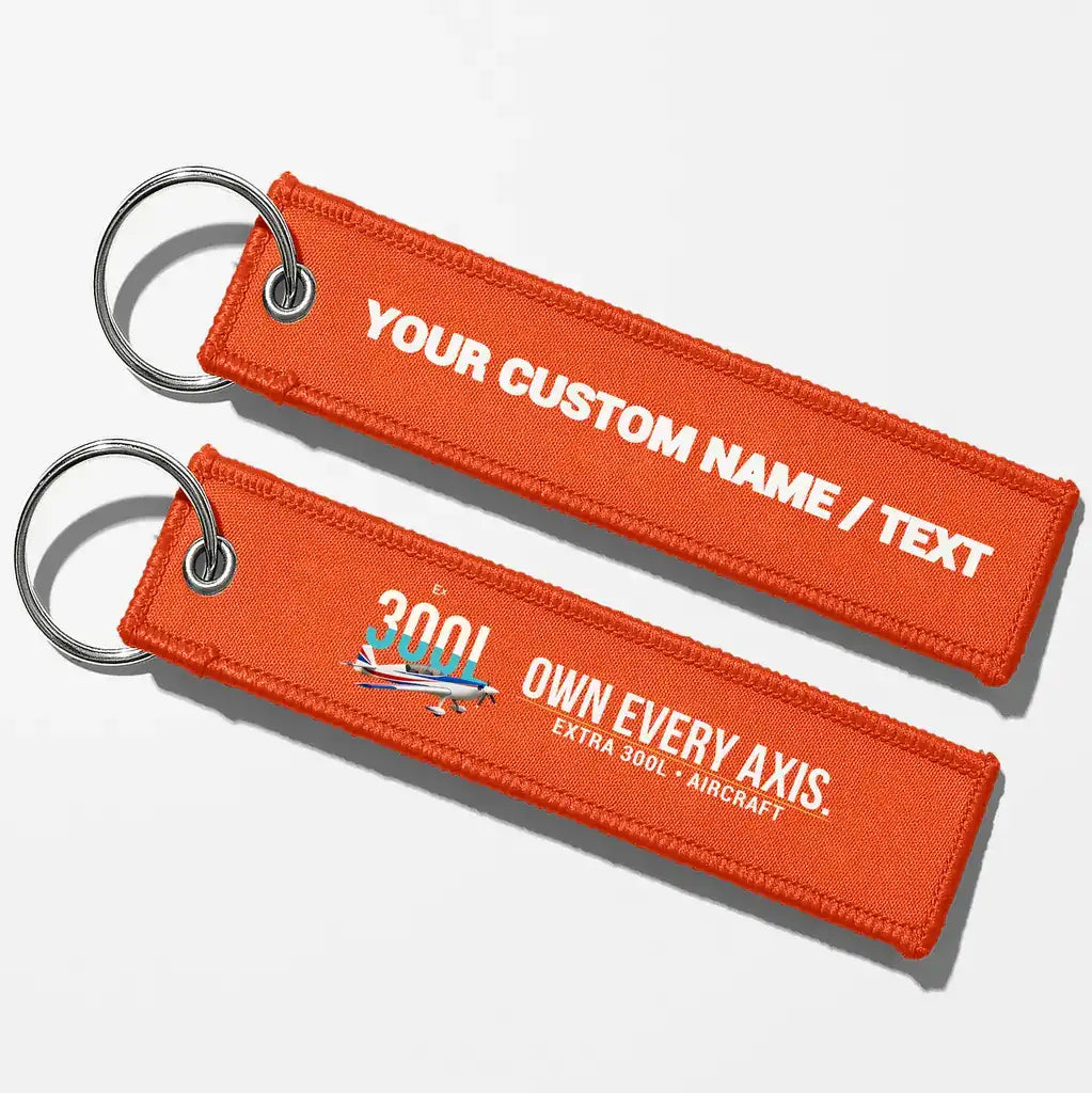 Extra 300L Aviator Key Chains - Orange - Personalized