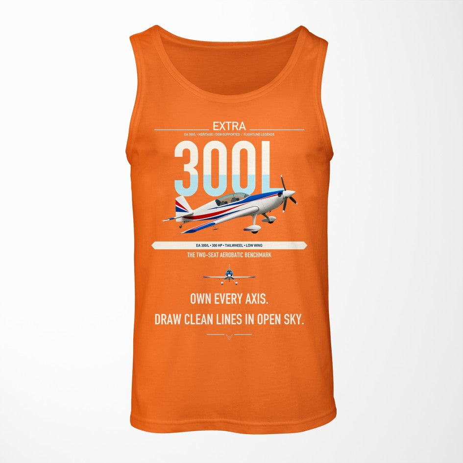 Extra 300L design on orange tank top