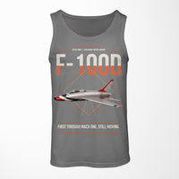 Thumbnail for F-100D Super Sabre design on gray tank top