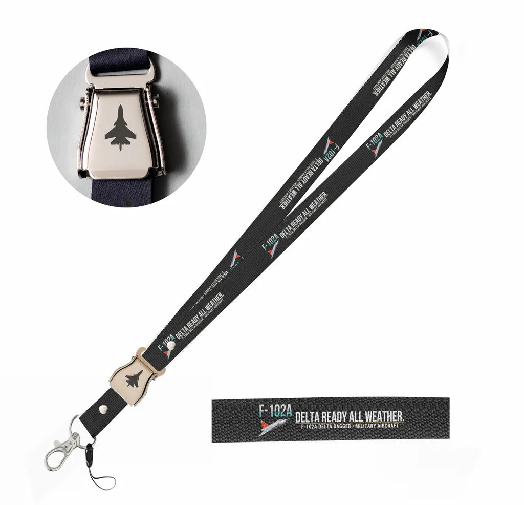 F-102A Delta Dagger seat belt lanyard - black