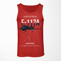Thumbnail for F-117A Nighthawk Own The Night design on red tank top
