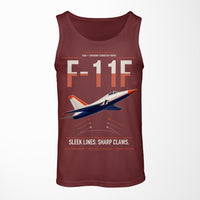 Thumbnail for F-11F Tiger design on dark red tank top