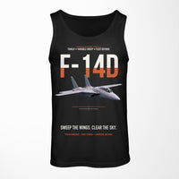 Thumbnail for F-14D Tomcat Sweep The Wings Clear The Sky design on black tank top