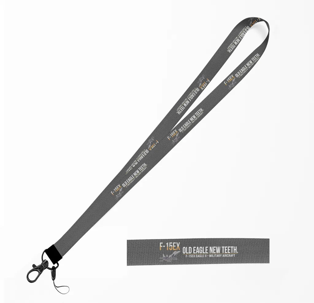 F-15EX Eagle II lanyard - gray