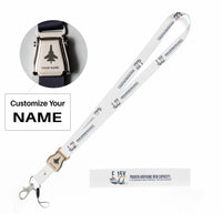 Thumbnail for F-15X Advanced Eagle Proposal seat belt lanyard - white with name