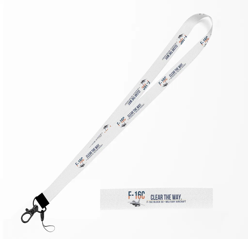 F-16C Block 50 lanyard - white