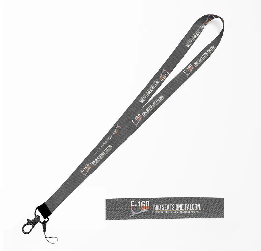 F-16D Fighting Falcon lanyard - gray