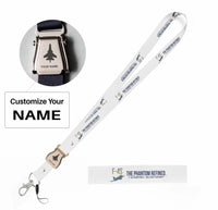 Thumbnail for F-4S Phantom II seat belt lanyard - white with name