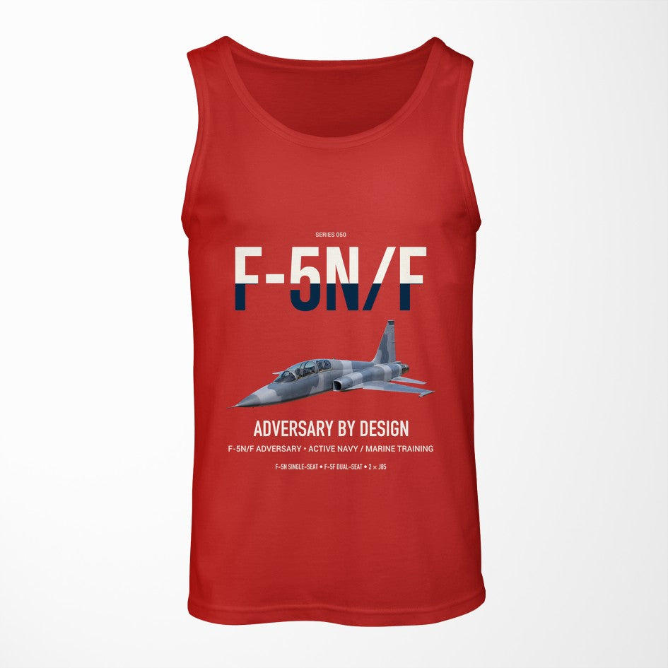 F-5N F Adversary design on red tank top