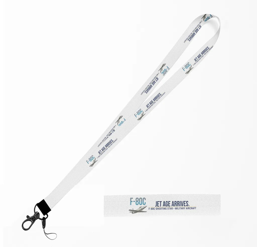 F-80C Shooting Star lanyard - white