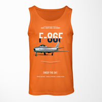 Thumbnail for F-86F Sabre Sweep The Sky design on orange tank top