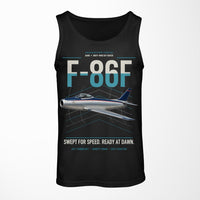 Thumbnail for F-86F Sabre design on black tank top