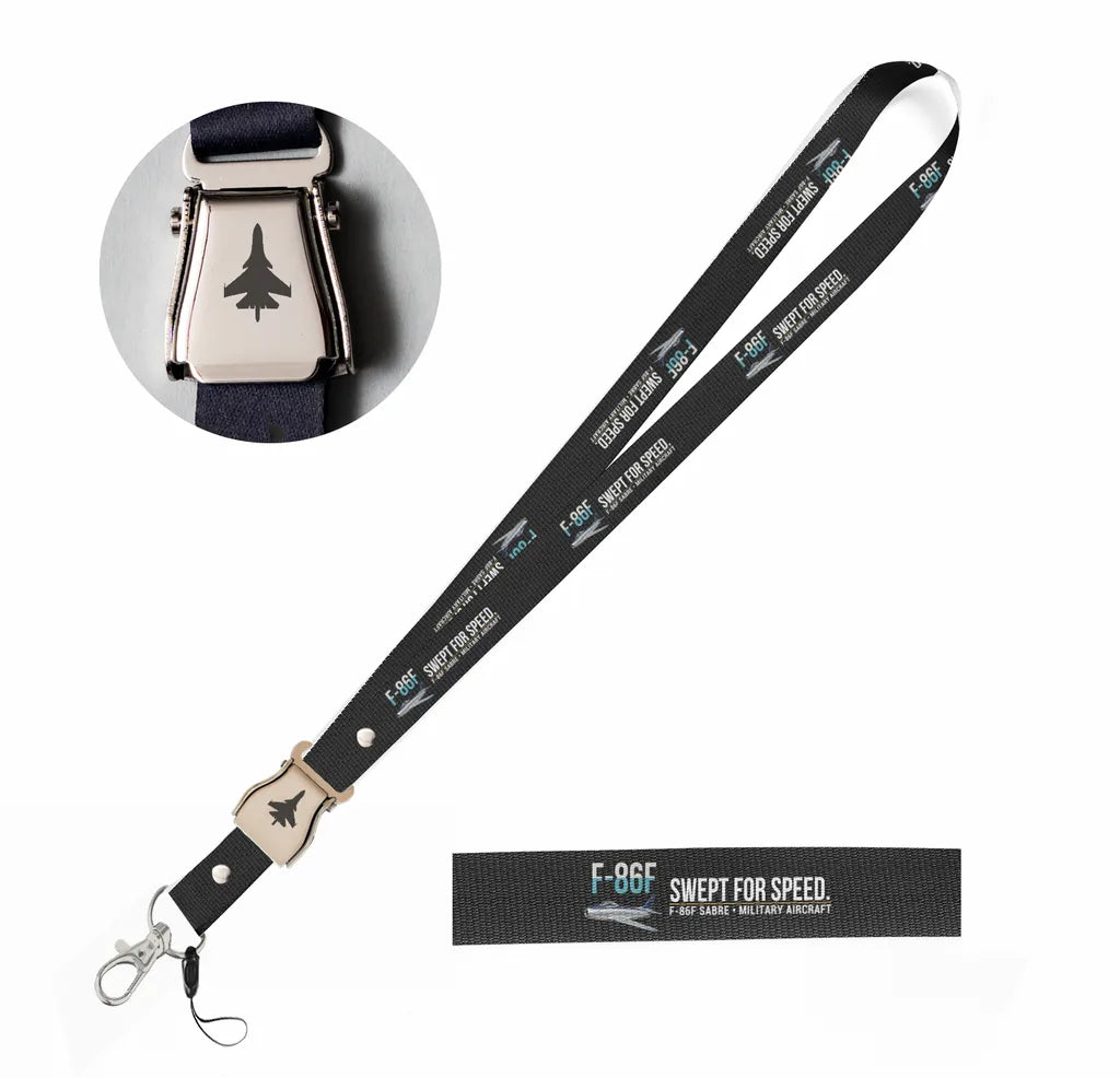 F-86F Sabre seat belt lanyard - black