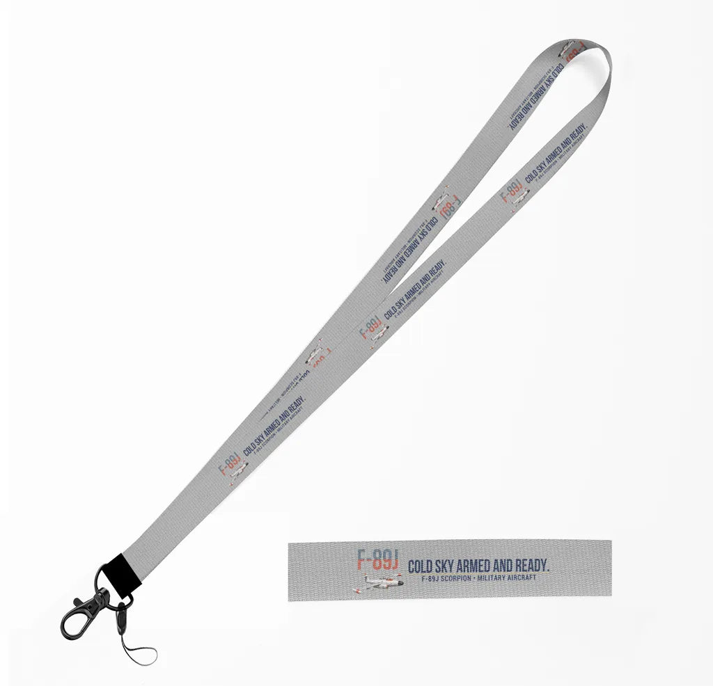 F-89J Scorpion lanyard - light gray