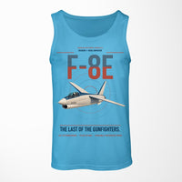 Thumbnail for F-8E Crusader design on sky blue tank top