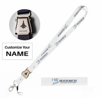 Thumbnail for F-94C Starfire seat belt lanyard - white with name
