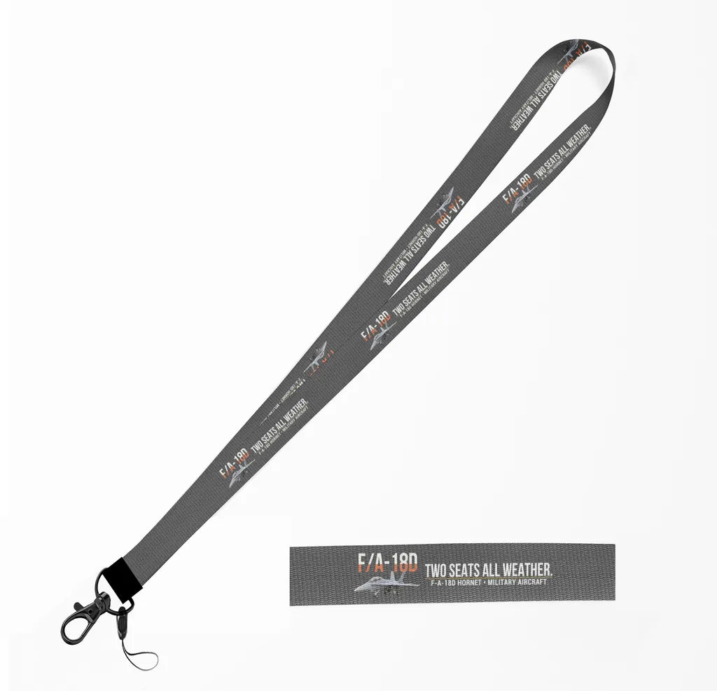 F-A-18D Hornet lanyard - gray