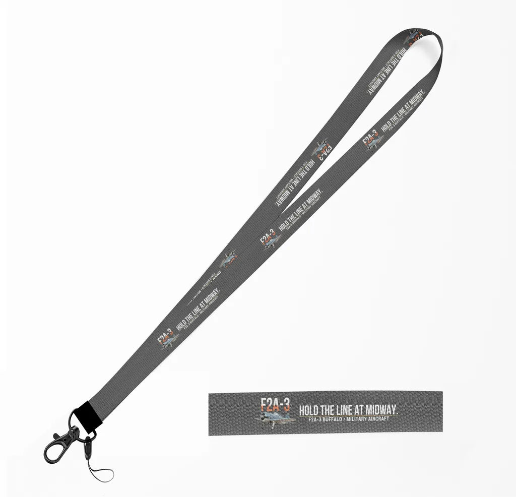 F2A-3 Buffalo lanyard - gray