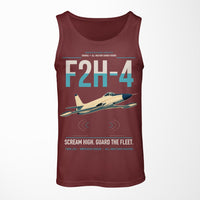 Thumbnail for F2H-4 Banshee design on dark red tank top