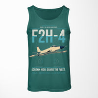 Thumbnail for F2H-4 Banshee design on green tank top
