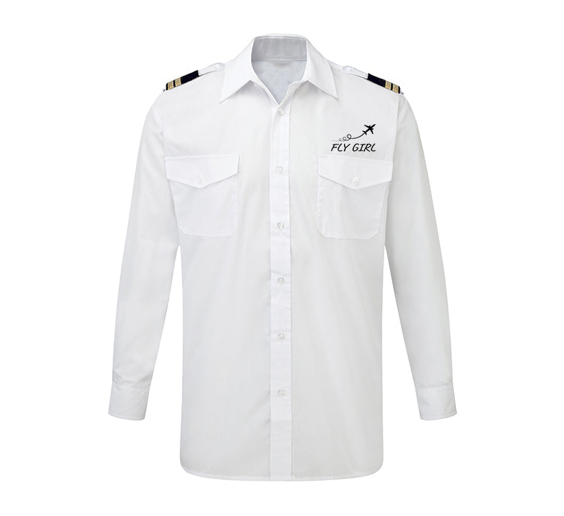 Just Fly It & Fly Girl Designed Long Sleeve Pilot Shirts