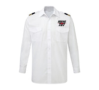 Thumbnail for Amazing Boeing 737 Designed Long Sleeve Pilot Shirts