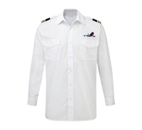 Thumbnail for Multicolor Airplane Designed Long Sleeve Pilot Shirts