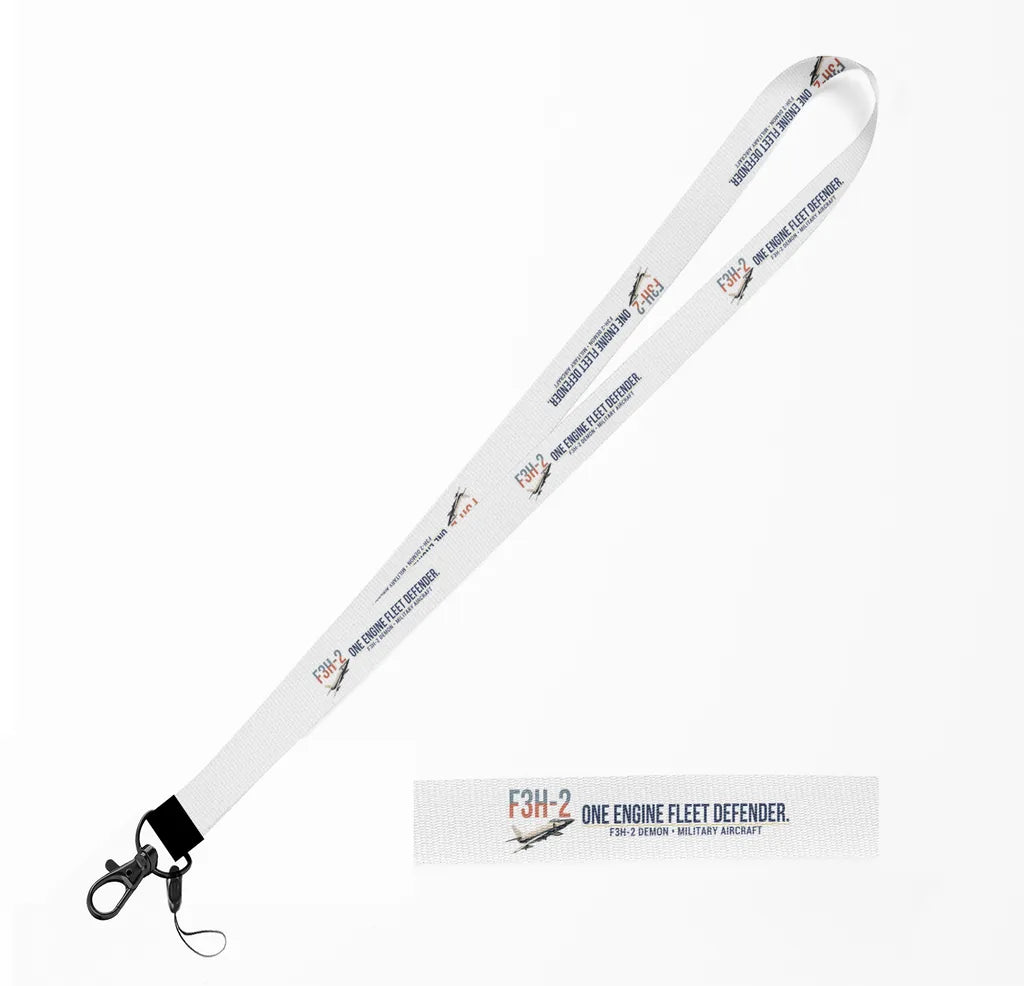F3H-2 Demon lanyard - white