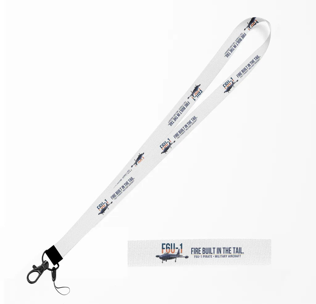 F6U-1 Pirate lanyard - white