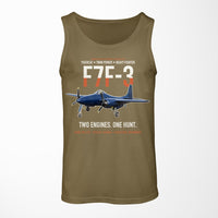 Thumbnail for F7F-3 Tigercat Two Engines One Hunt design on green army tank top