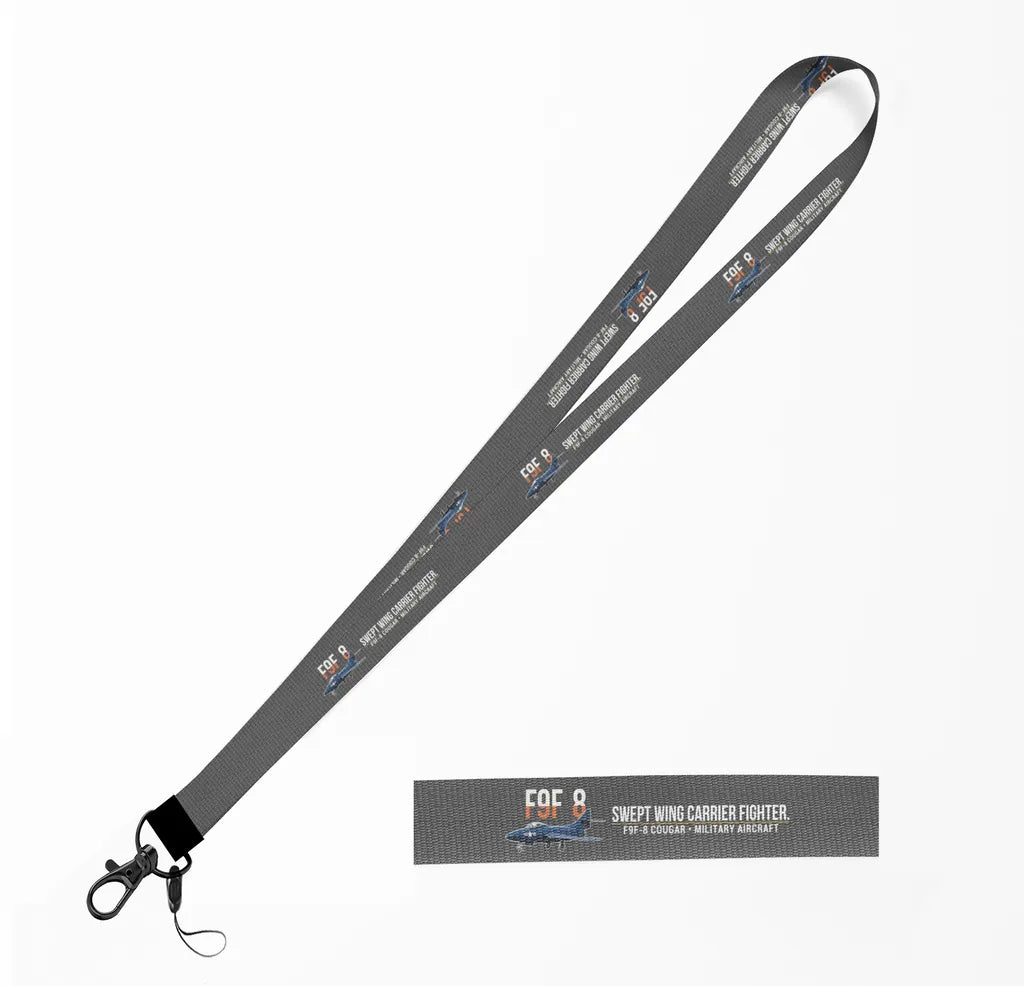 F9F-8 Cougar lanyard - gray