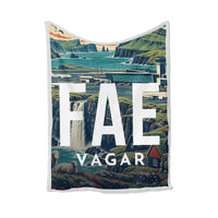 Thumbnail for Vágar Airport (FAE) Bedding Sets & Blankets - Blanket - Scene