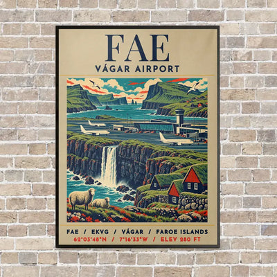 FAE - Poster - Canvas Framed - Beige