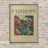 Thumbnail for FAIRHOPE - Poster - Canvas Framed - Beige