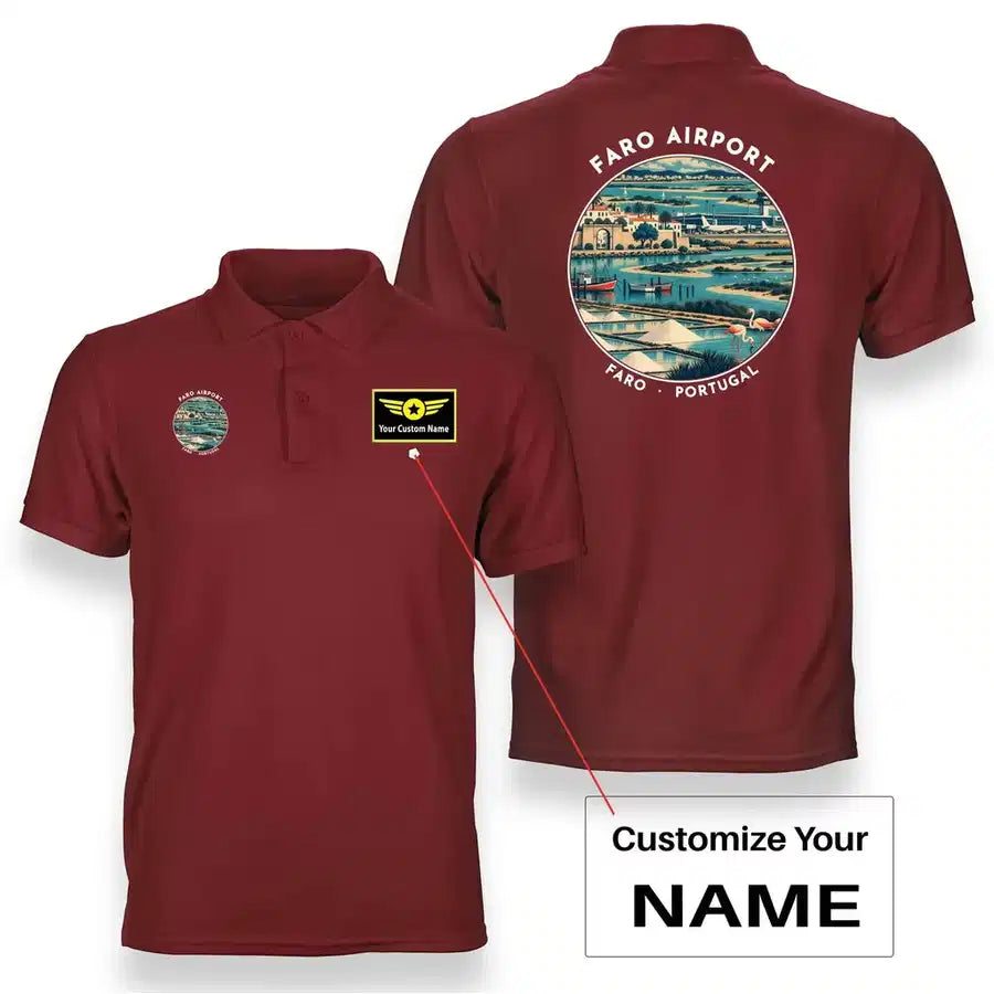 FAO - Badge - Double-Side Polo - Red + Name