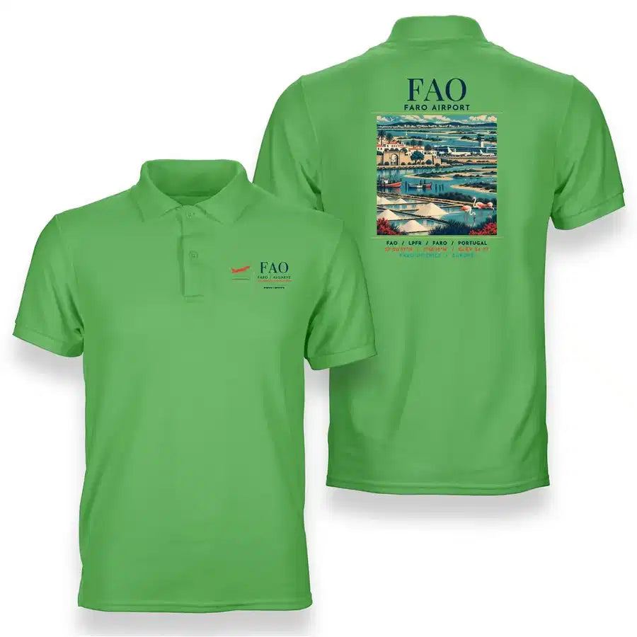 FAO - Poster - Double-Side Polo - Light Green