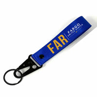 Thumbnail for Hector International Airport (FAR) Hawk-Shaped Key Chains - Hawk Key Chain - Tag - Blue