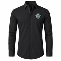 Thumbnail for Fresno Yosemite International Airport (FAT) Shirts - Long Sleeve Shirt - Badge - Black
