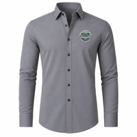 Thumbnail for Fresno Yosemite International Airport (FAT) Shirts - Long Sleeve Shirt - Badge - Gray