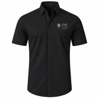 Thumbnail for Fresno Yosemite International Airport (FAT) Shirts - Short Sleeve Shirt - Front - Black