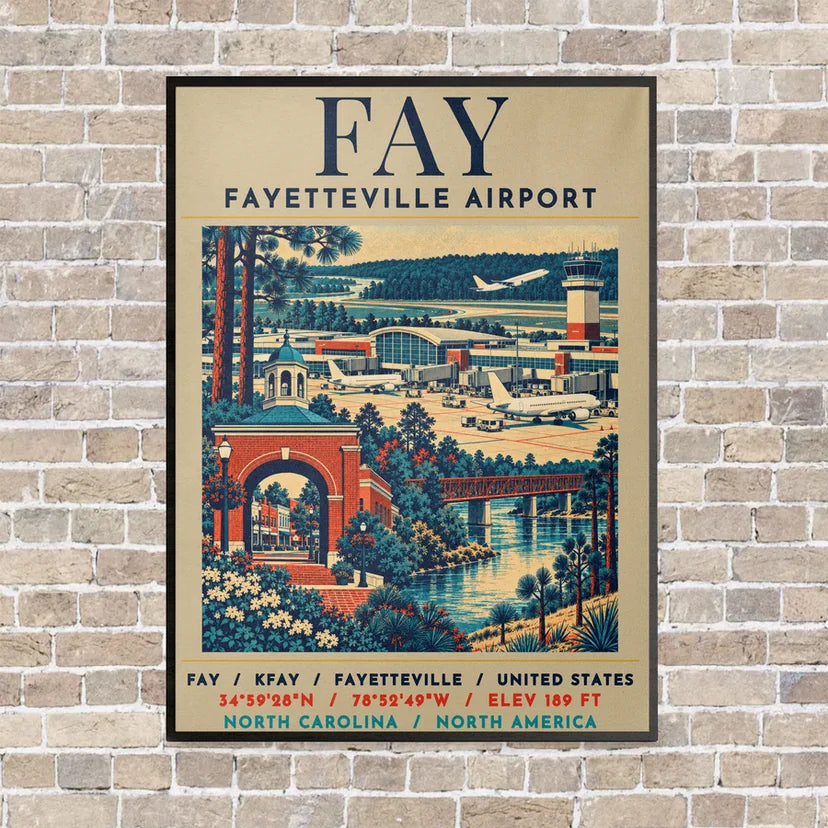 FAY - Poster - Canvas Framed - Beige