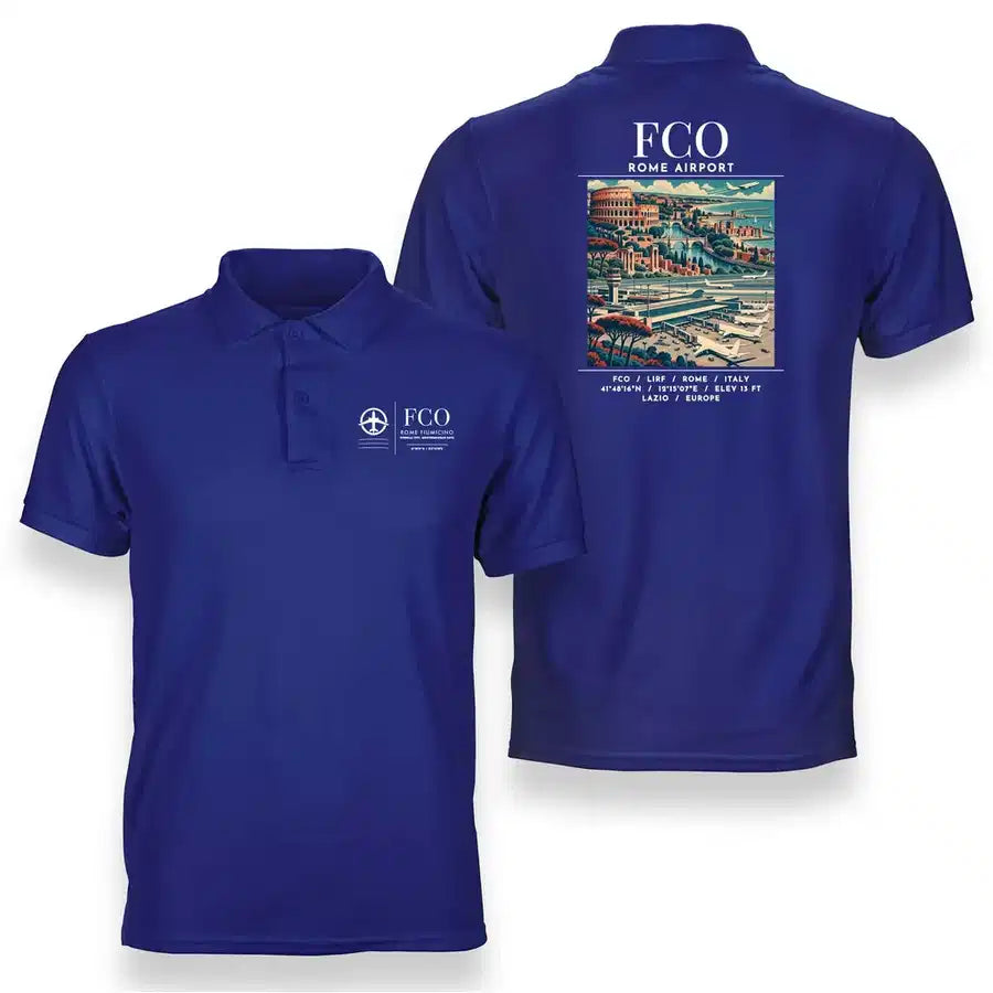 FCO - Poster - Double-Side Polo - Blue