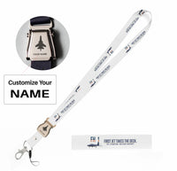 Thumbnail for FH-1 Phantom seat belt lanyard - white with name