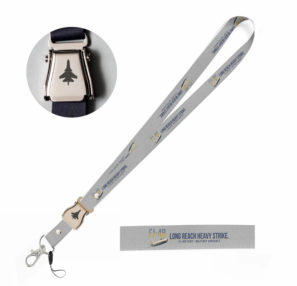 FJ-4B Fury seat belt lanyard - light gray