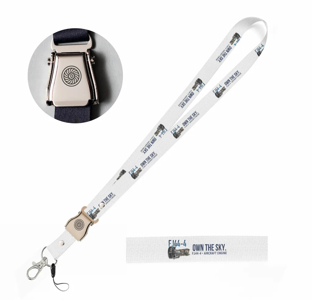 FJ44-4 seat belt lanyard - white