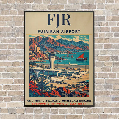FJR - Poster - Canvas Framed - Beige
