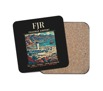 FJR - Poster - Coaster - Black