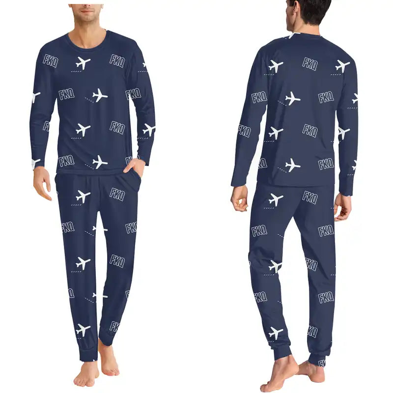Fakfak Airport (FKQ) Pajamas - Men Pajamas - Navy Blue