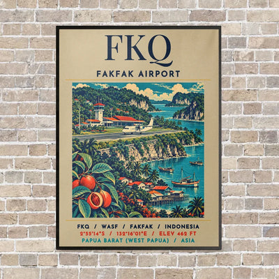 FKQ - Poster - Canvas Framed - Beige