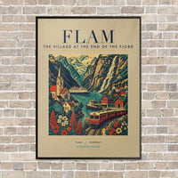 Thumbnail for FLAM - Poster - Canvas Framed - Beige